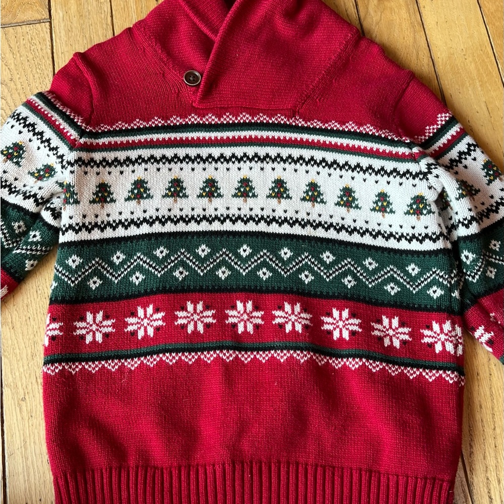 Red and Green Festive Sweater